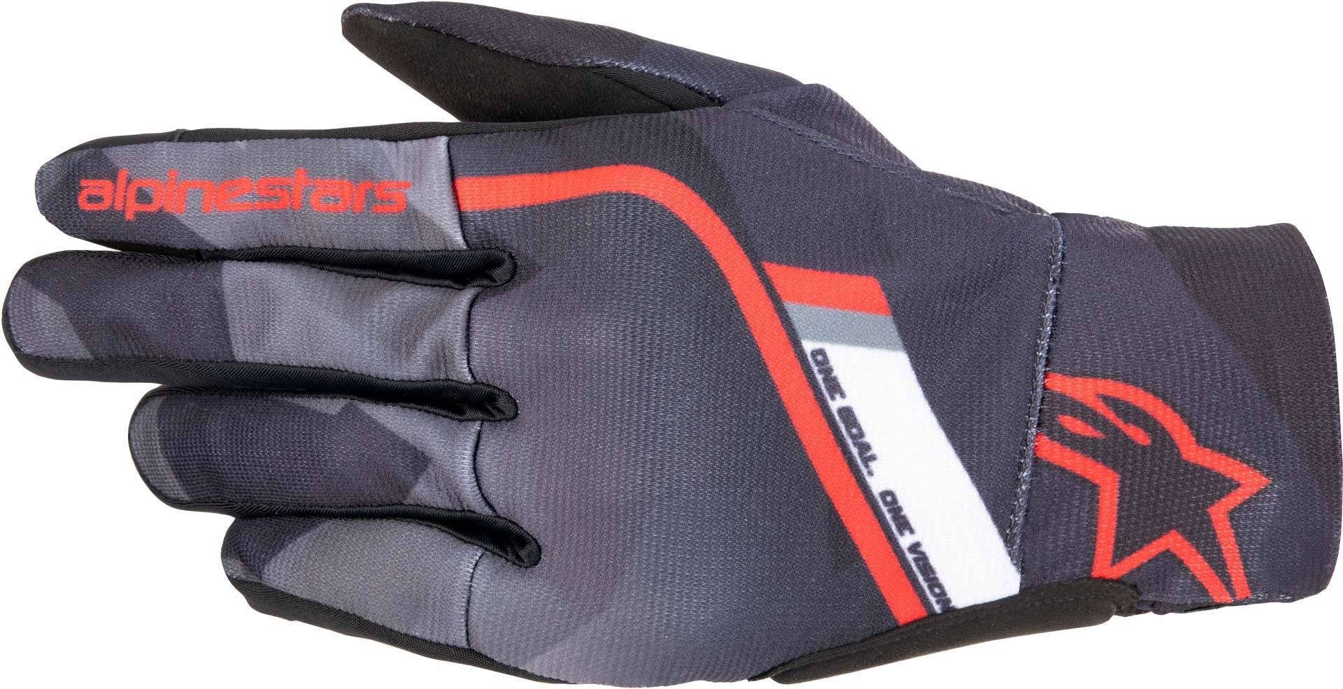 Alpinestars Motorradhandschuhe Reef Motorrad Handschuhe Black/Gray/Red