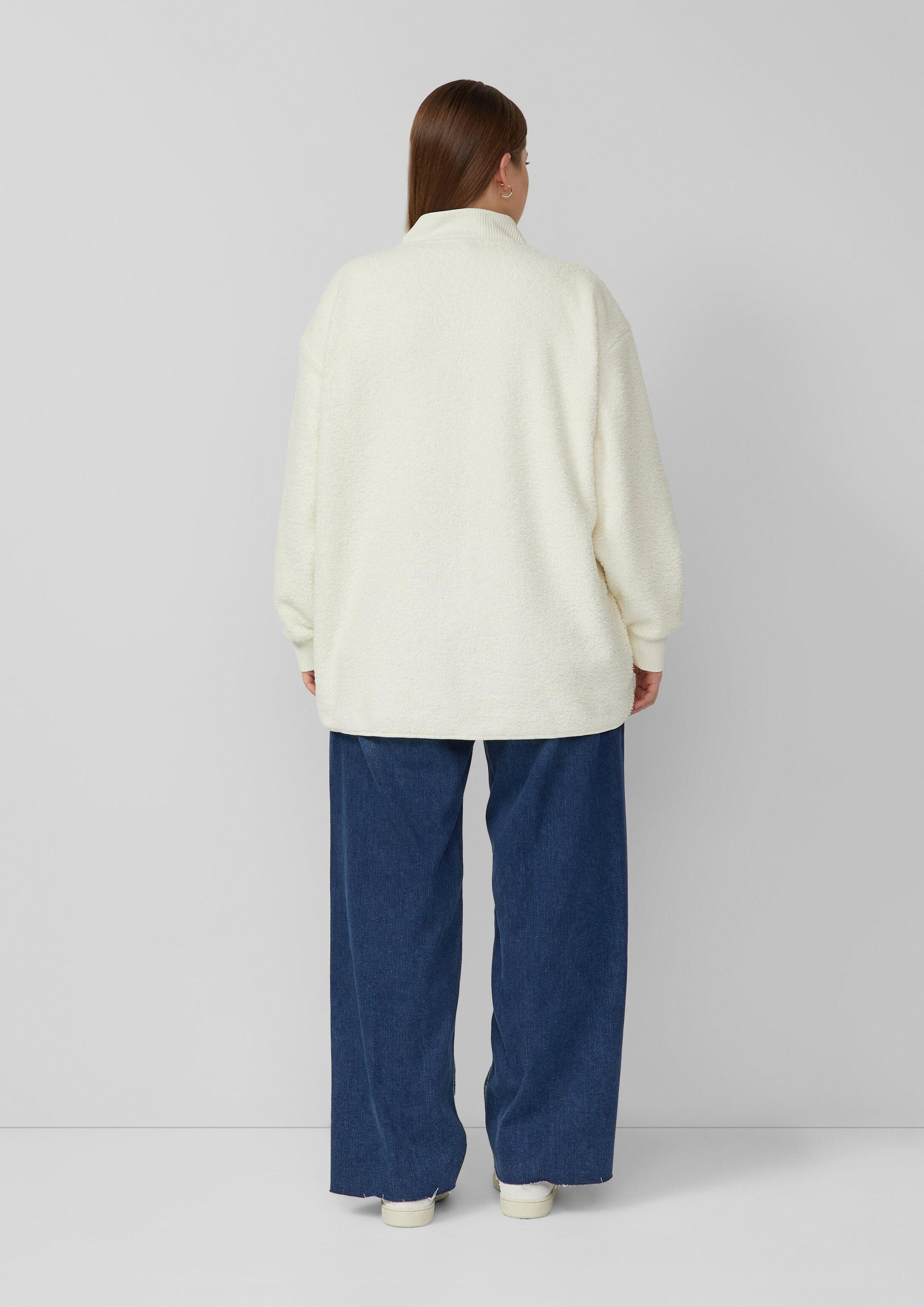 QS Sweatjacke Sweatshirt Teddyjacke