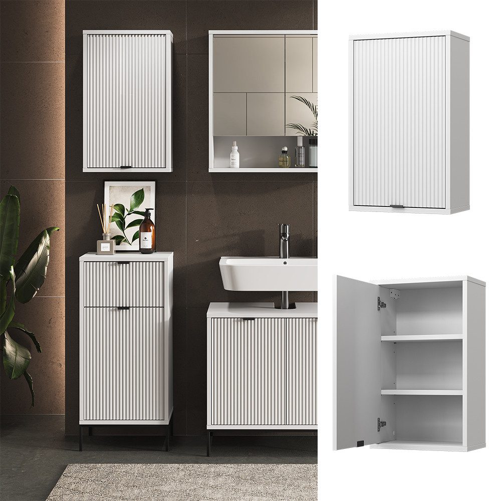 Vicco Hängeschrank Eliza, Weiß/Weiß, 40 x 65 cm mit eine Tür (1-St)