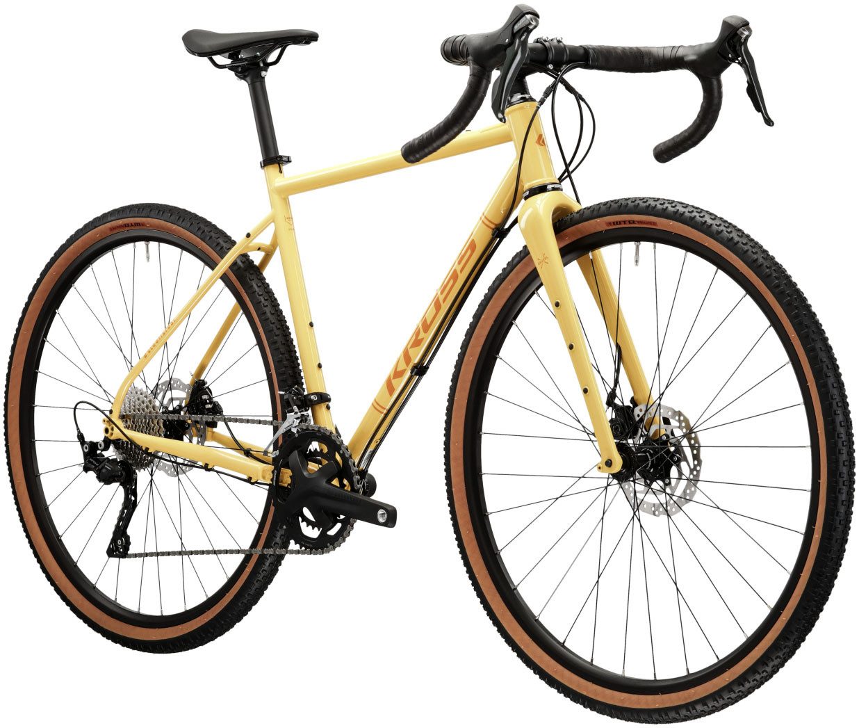 Kross Gravelbike KROSS Gravelbike Esker 4.0 28" gelb, 20 Gang Shimano GRX RX400 Schaltwerk, Kettenschaltung