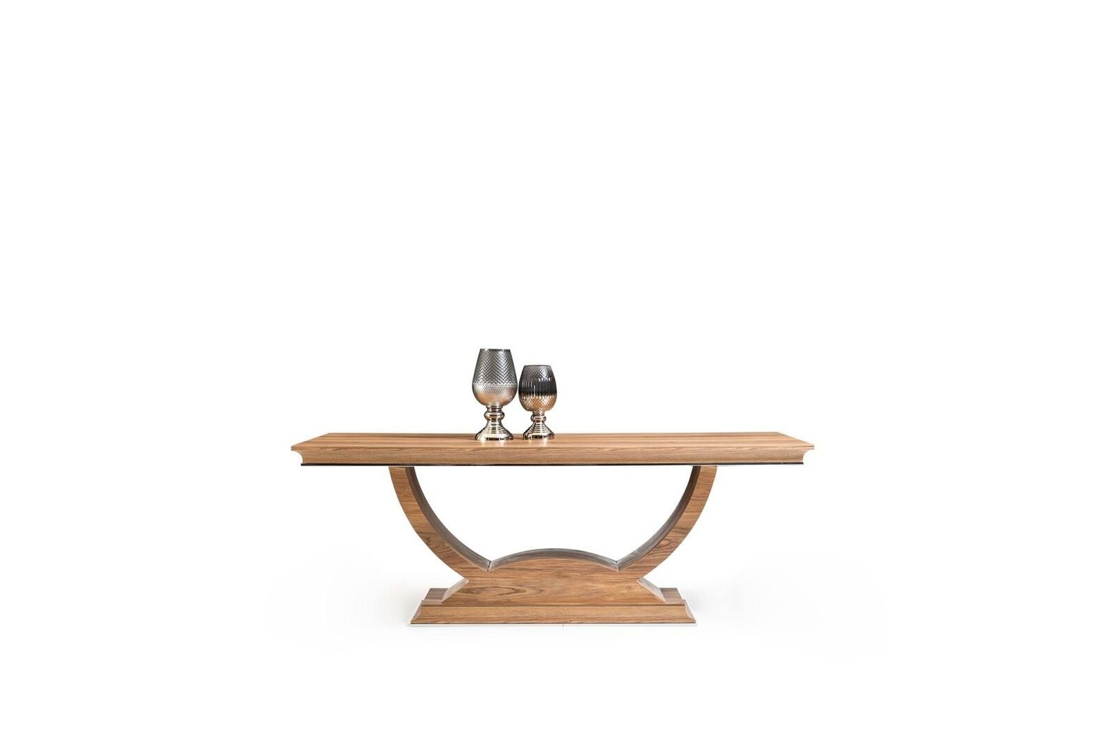 JVmoebel Esszimmer-Set Tisch Esstisch Brauner 4 Stühlen mit Set, Stühle), 4x 1x Essgruppe Esstisch Europa Säulentisch Made in Holz + (5-St