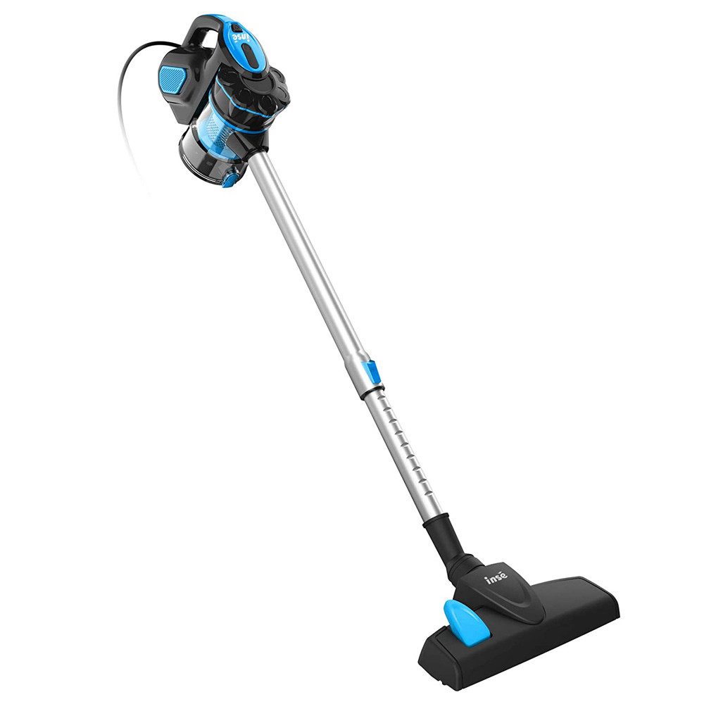 INSE Bodenstaubsauger I5, 600,00 W, Elektrischer Besen-Staubsauger mit Kabel, 1L große Kapazität