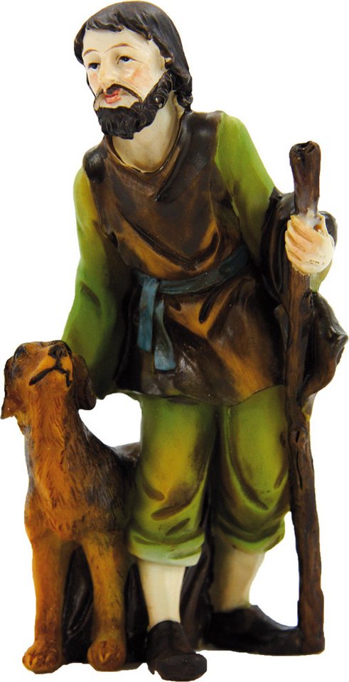 FADEDA Krippenfigur FADEDA Jäger mit Hund, Höhe in cm: 11
