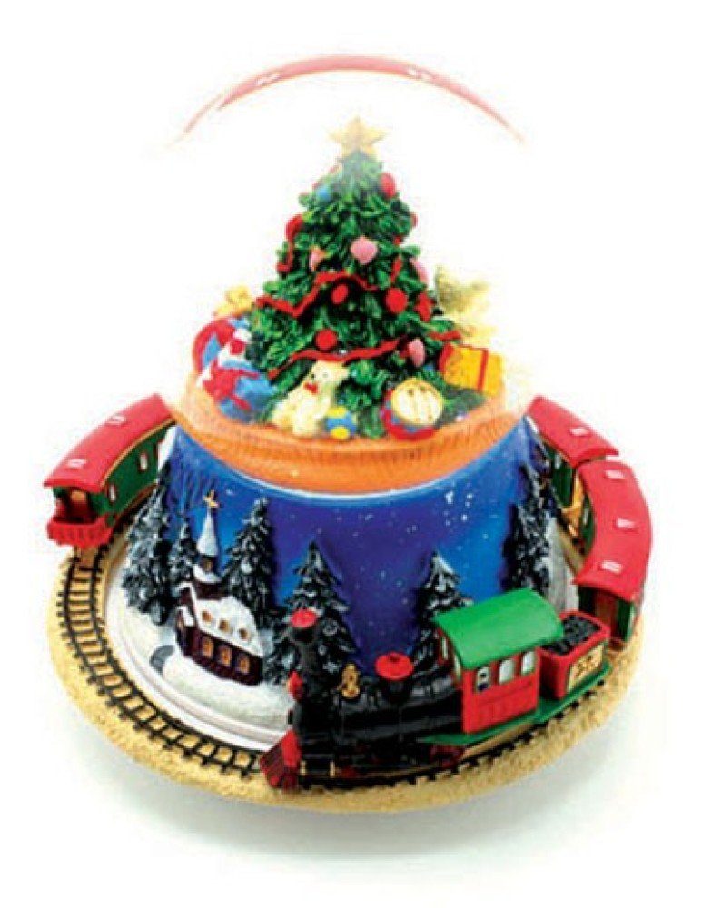 Musicboxworld Spieluhr Kugel Tannenbaum + Zug