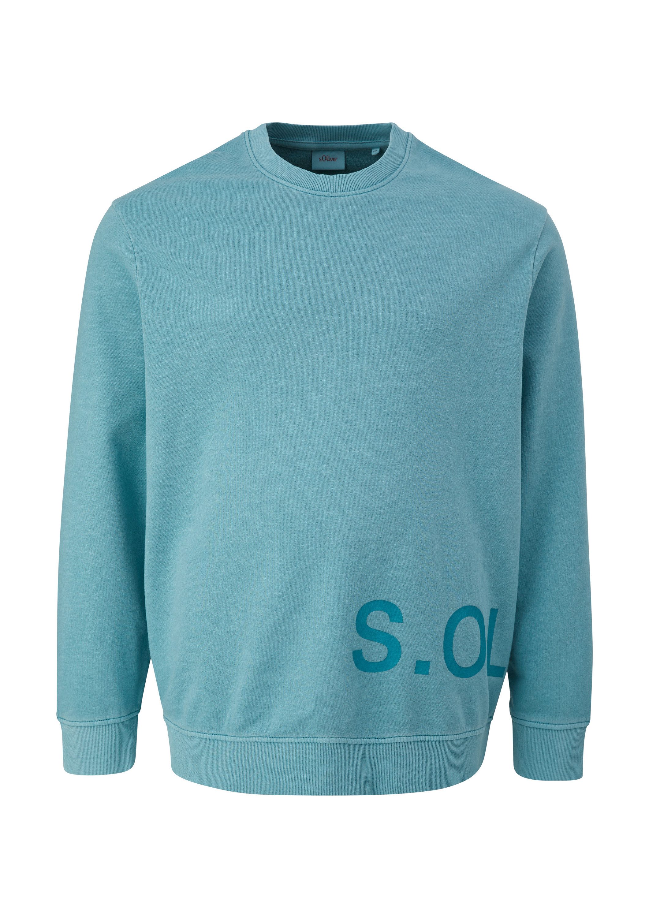 s.Oliver Sweatshirt Sweatshirt Baumwoll-Sweatshirt mit Logo-Print günstig online kaufen