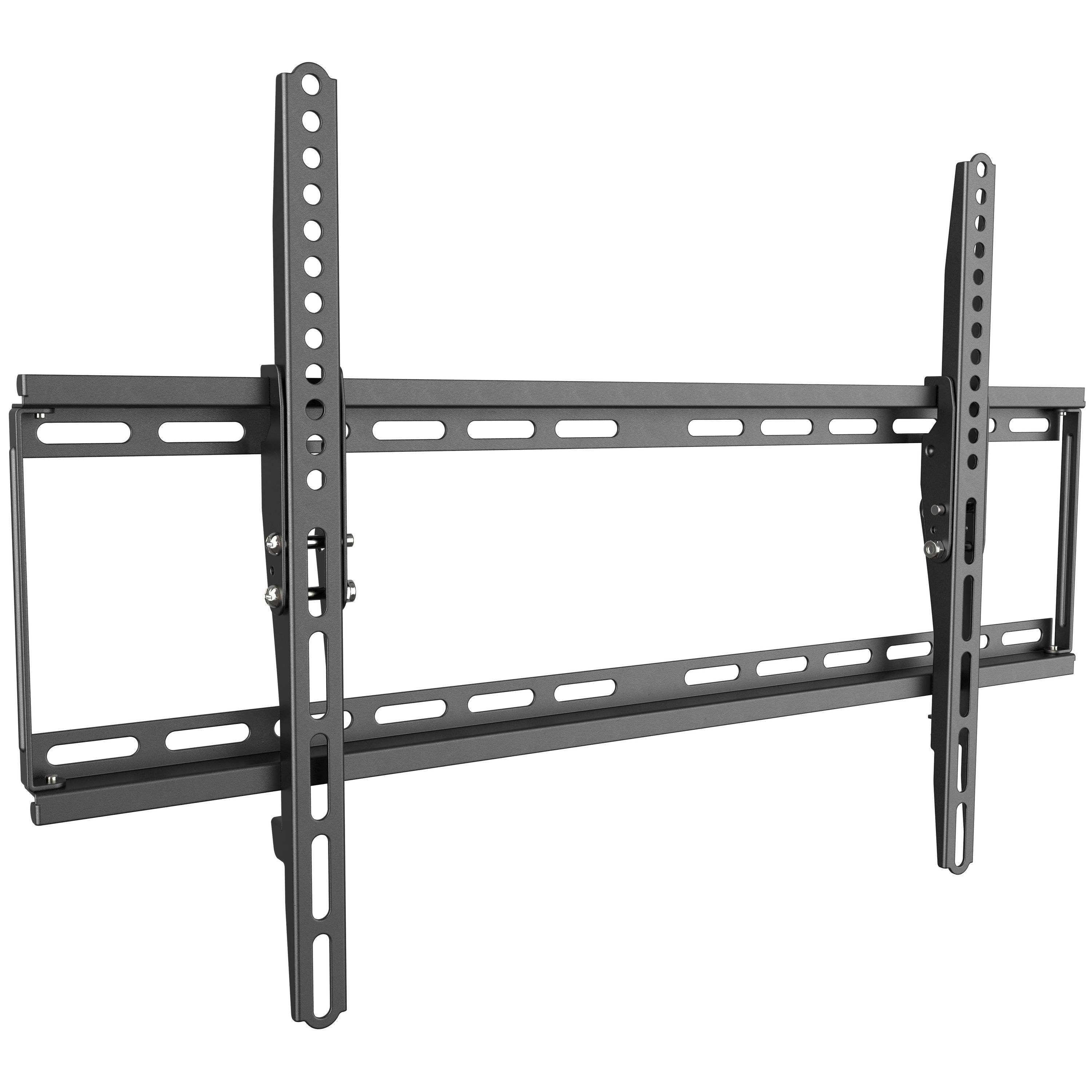 RICOO TV-Wandhalterung Neigbare Wandhalterung LED LCD Flatscreen mount N1964, (bis 70 Zoll, VESA 300x200 bis 600x400, 1-tlg., 95 Kg Belastbarkeit, von 77-178cm (30"- 70) Bildschirm-Diagonale, flach neigbar +12°/-0° Wandabstand 40 mm ultraslim Wandhalter)