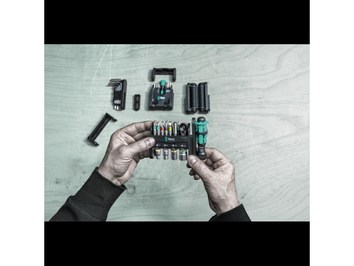 Wera Schraubendreher Wera Tool-Check Modular 1, 21-teilig, (Set), Magnetischer Bithalter, Adapter 870/1, Bitaufnahme 1/4"
