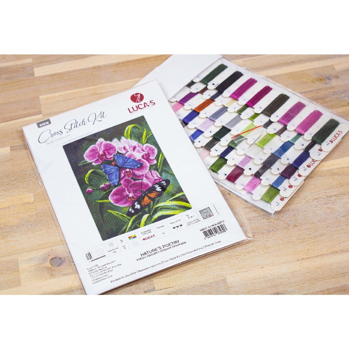 Luca-S Kreativset Luca-S Kreuzstich Set "Poesie der Natur", Zählmuster, 23,5x32cm, (embroidery kit by Marussia)