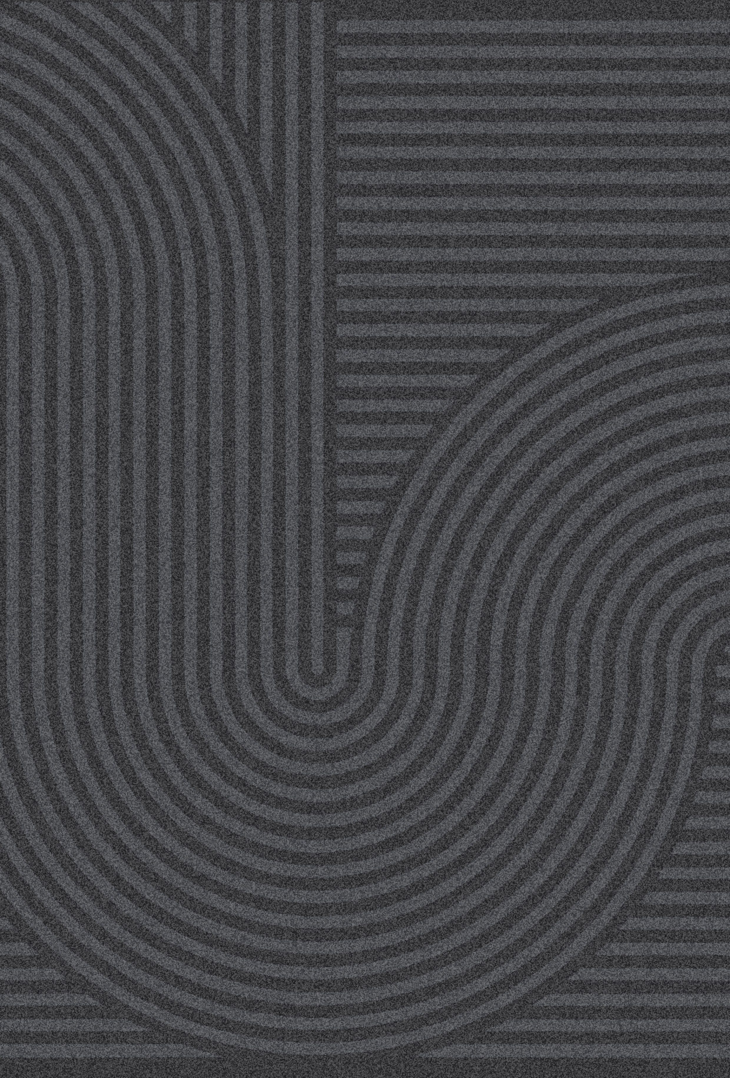 OTTO home Fußmatte Sammo, Schmutzfangmatte, Teppich, für Hausflur und Wohnbereiche, rechteckig, Höhe: 5 mm, Indoor, Eingangsmatte, Design, Scandi, Zen, rutschfeste Unterseite