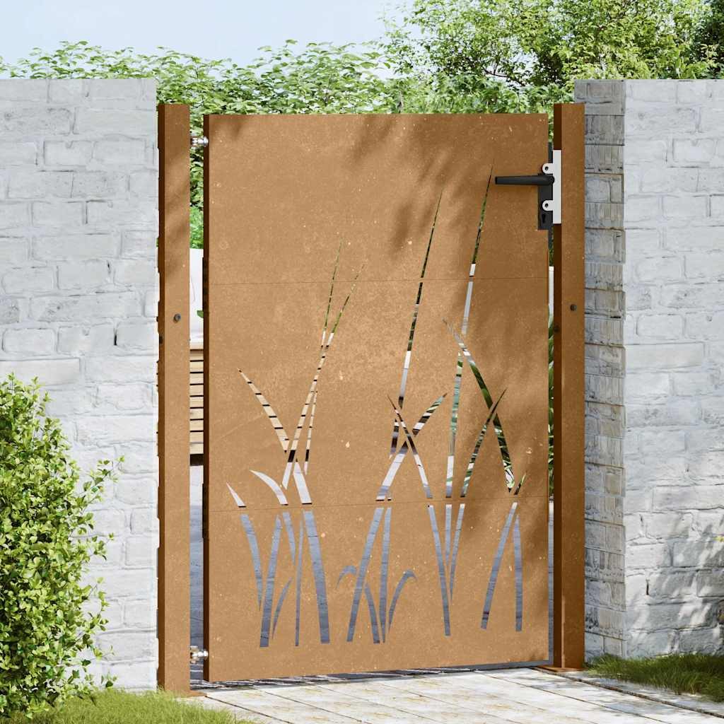 vidaXL Gartentor Gartentor 105x130 cm Cortenstahl günstig online kaufen