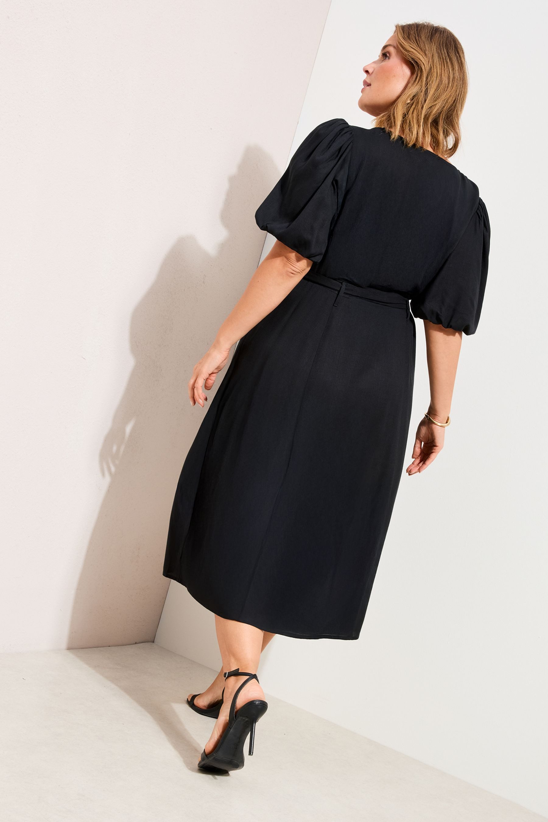 Friends Like These Midikleid Friends Like These geknöpftes Midikleid, Curve günstig online kaufen