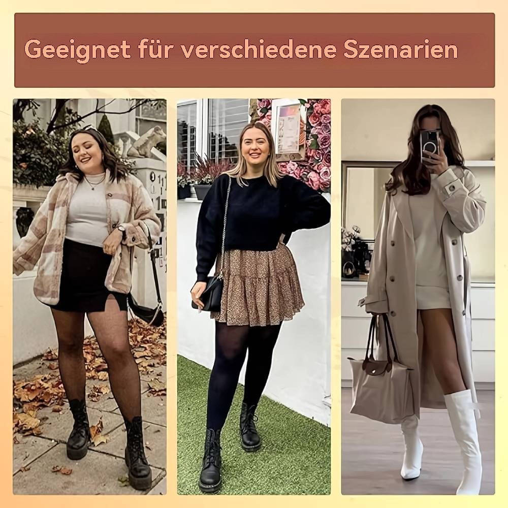 Blusmart Thermostrumpfhose Winter Frauen Thermo Leggings (warm sexy elastisch 2 St. durchscheinend Strumpf) Hohe Taille schlanke verdicken enge Hosen