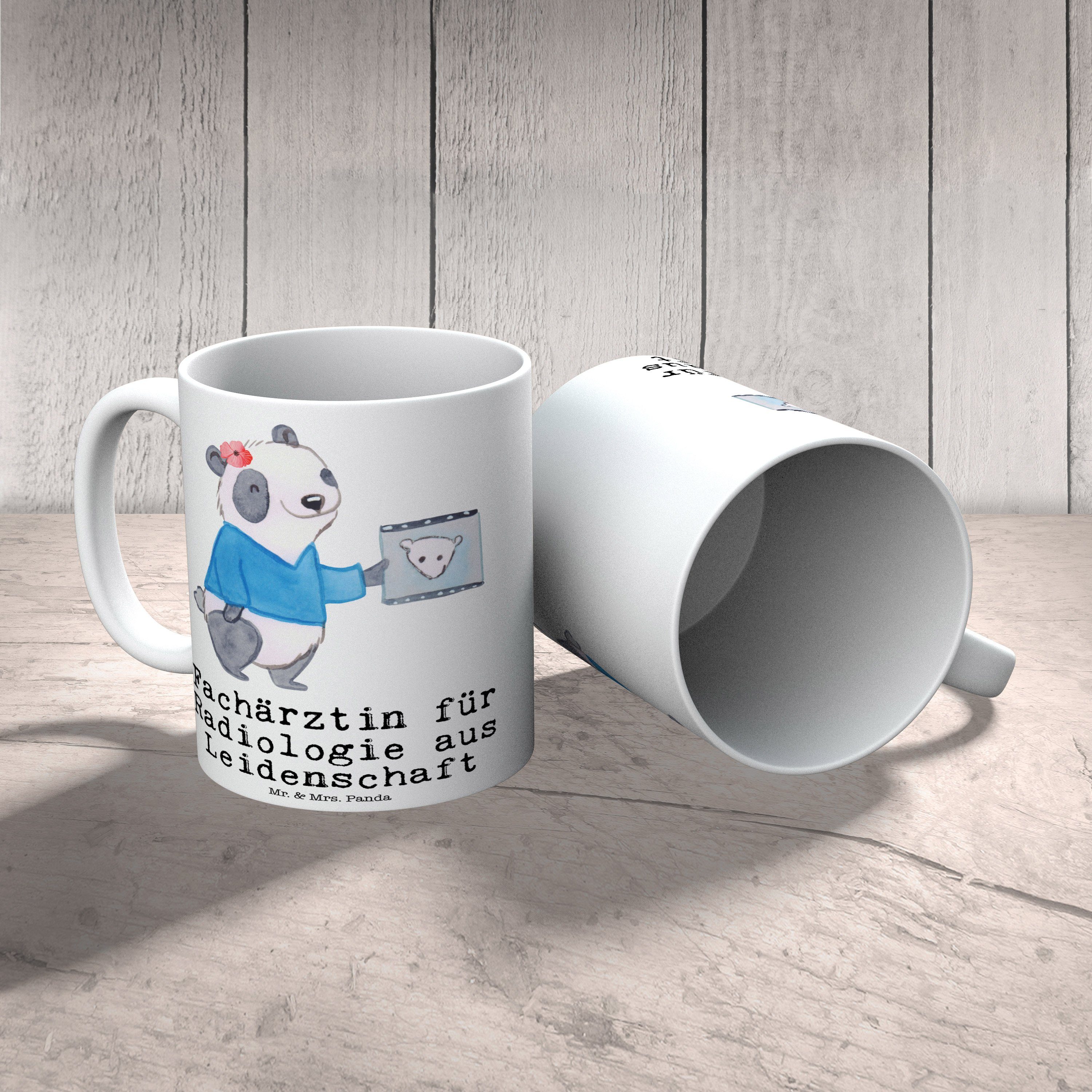 Mr. & Mrs. für Geschenk, Panda - Keramik Fachärztin Weiß aus Radiologie Leidenschaft Tasse - Kaffeeb
