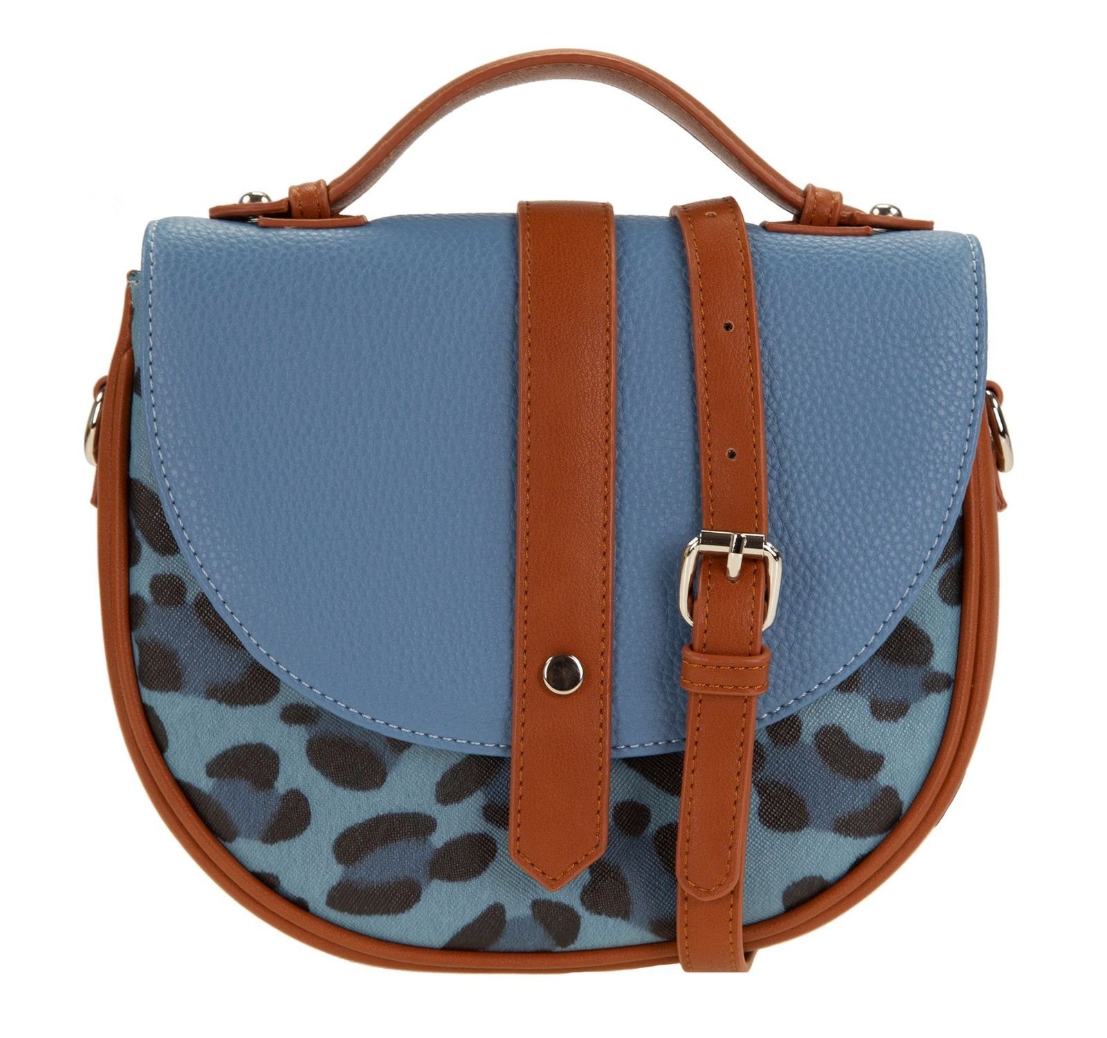 SOCCX Handtasche Animal Queen Blue