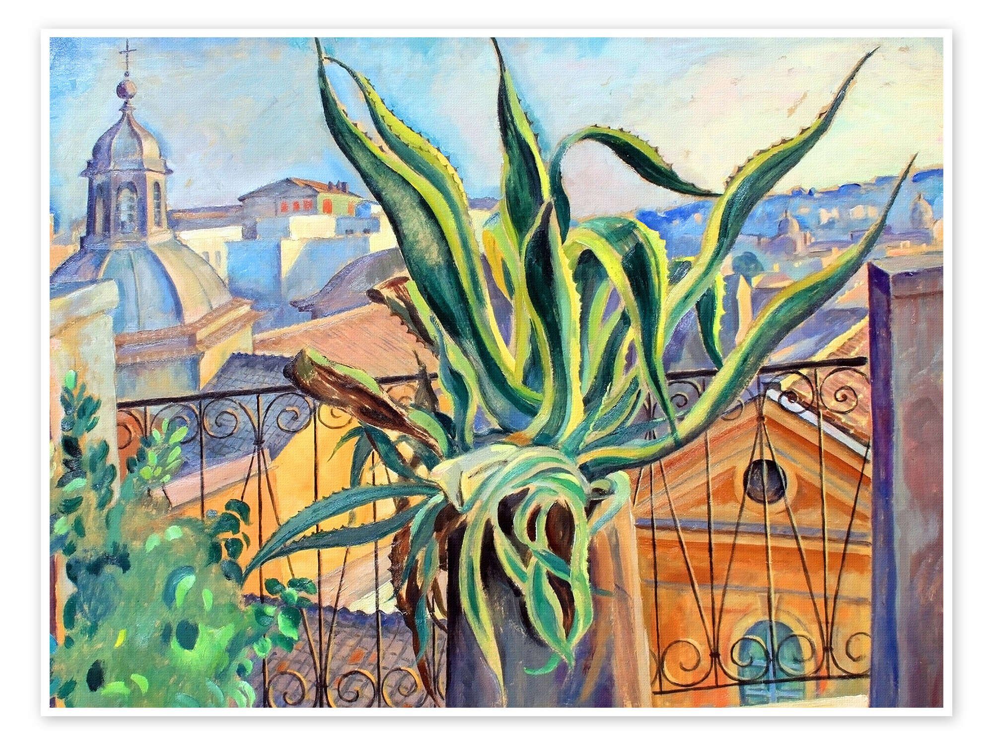 Posterlounge Плакат Gerda Wegener, Rom, Malerei