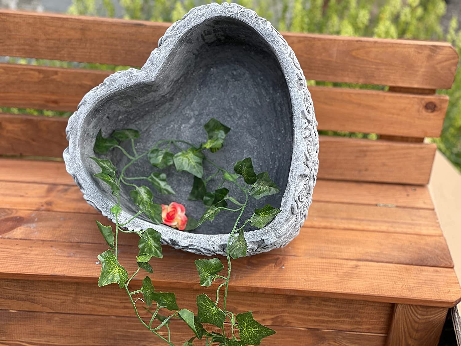 Stone and Style Gartenfigur Pflanzschale Pflanzherz günstig online kaufen