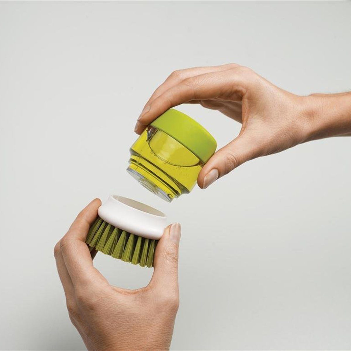 Joseph Joseph Spülmittelspender Spülbürste Palm Scrub grau