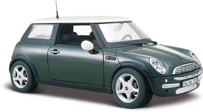 Maisto® Sammlerauto Mini Cooper, 1:24, metallic grün, Maßstab 1:24, aus Metallspritzguss
