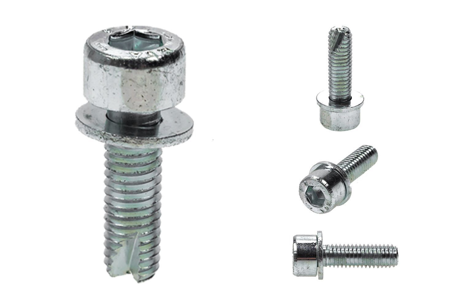 Würth Fahrradrahmen 500 Stück WÜRTH Schraube M5x16 mm mit Schabenut Combi Bolt