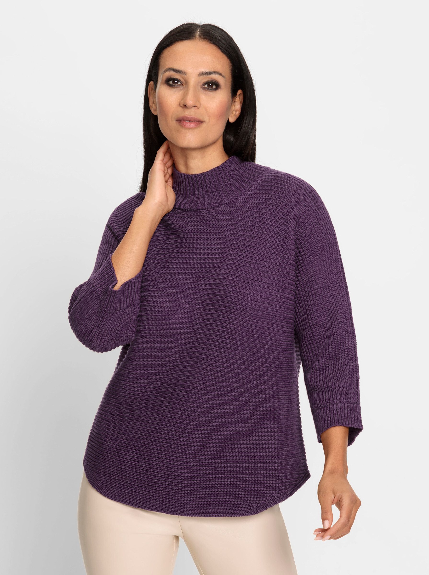 heine Strickpullover Stehkragenpullover günstig online kaufen