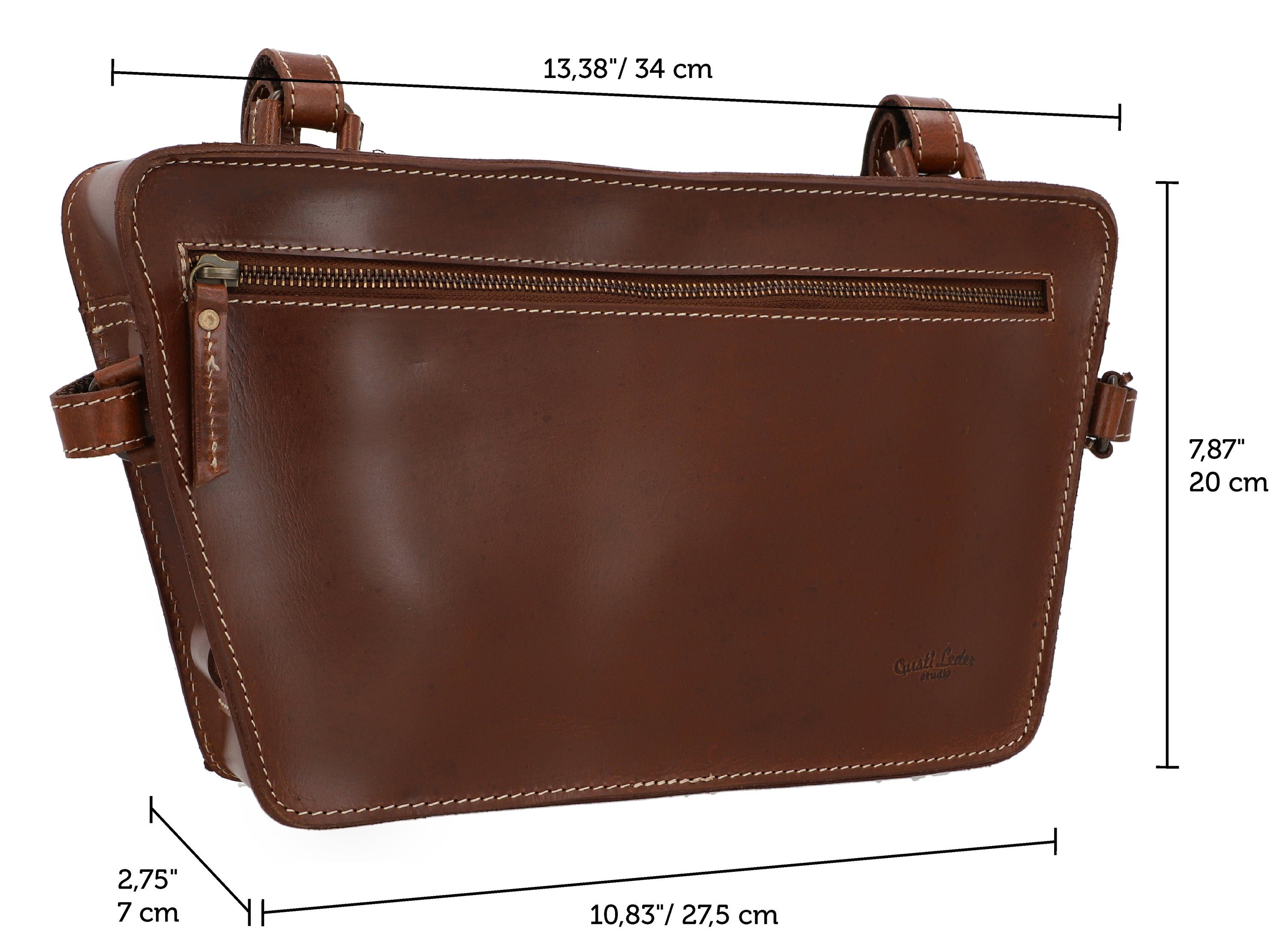 Gusti Leder Fahrradtasche Gusti Leder Rahmentasche Alois De H.