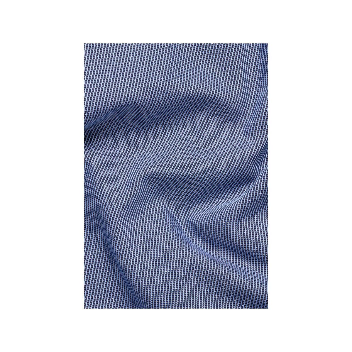 Eterna Langarmhemd (1-tlg) blau uni