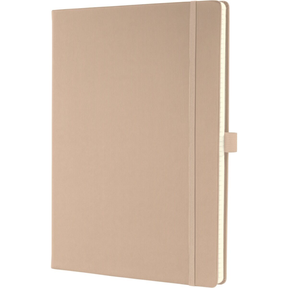 Sigel Notizbuch Notizbuch Conceptum A4 97 Blatt Hardcover kariert 80g beige