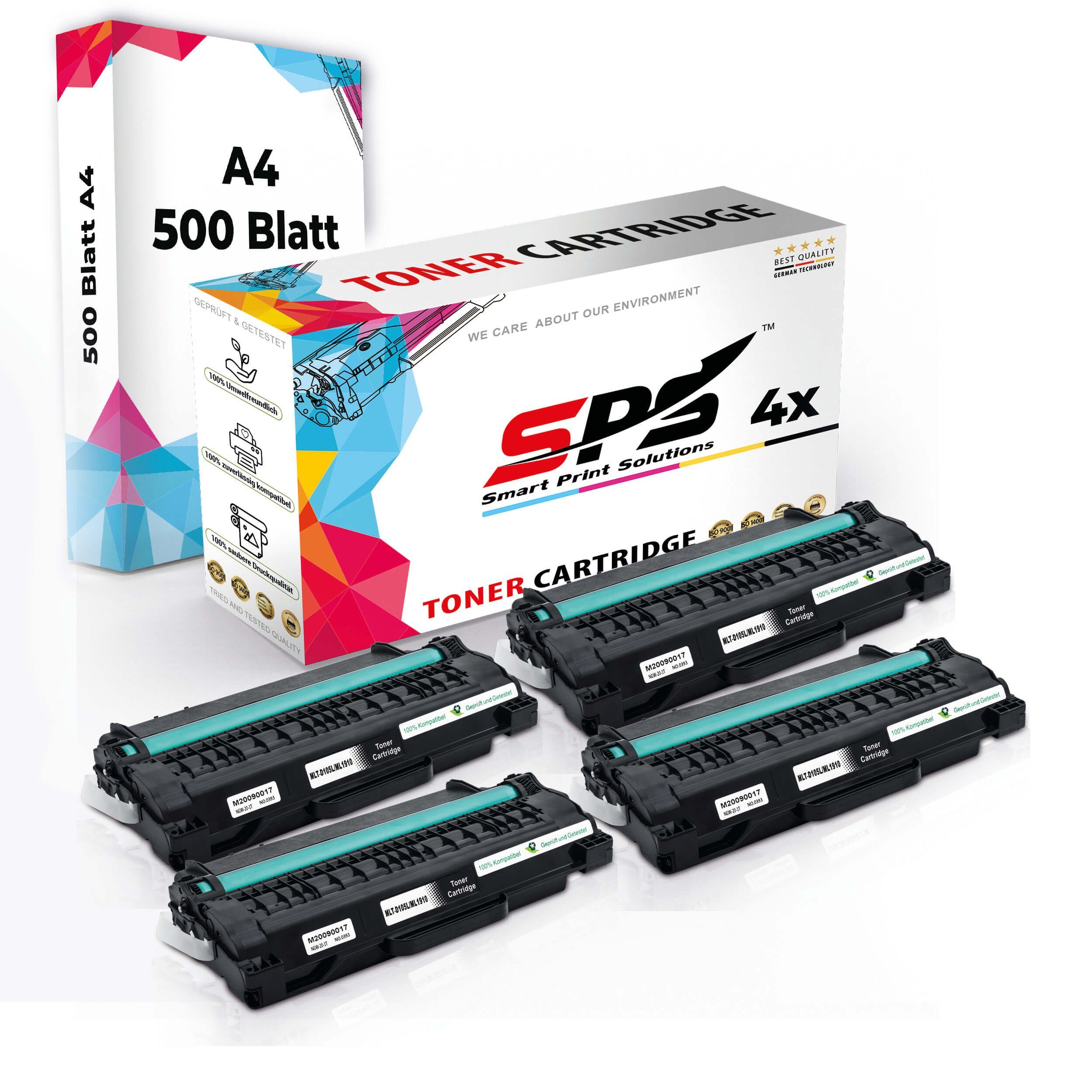 SPS Tonerkartusche Druckerpapier A4 + 4x Multipack Set Kompatibel, (4er Pack, 4x Toner,1x A4 Druckerpapier)