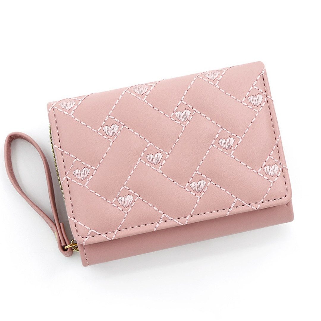 Zaewry Geldbörse Damen Kleines Portemonnaie Mini Kurzer Damen Geldbeutel, mit Zipper Münzfach Brieftasche