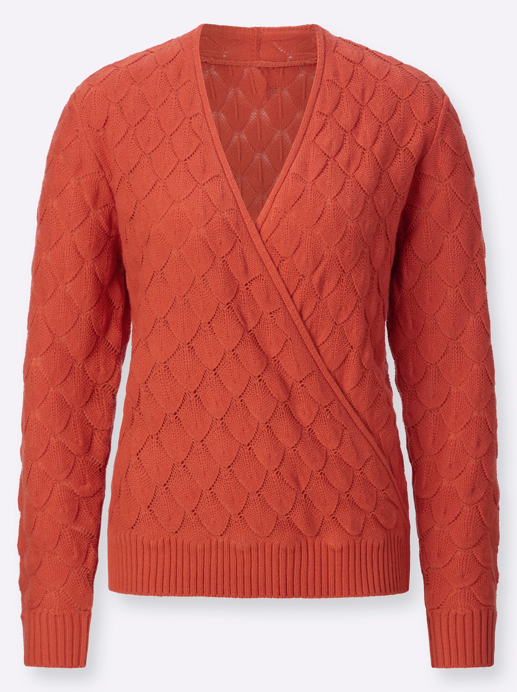 Strickpullover Langarm-Pullover Langarm Ajour