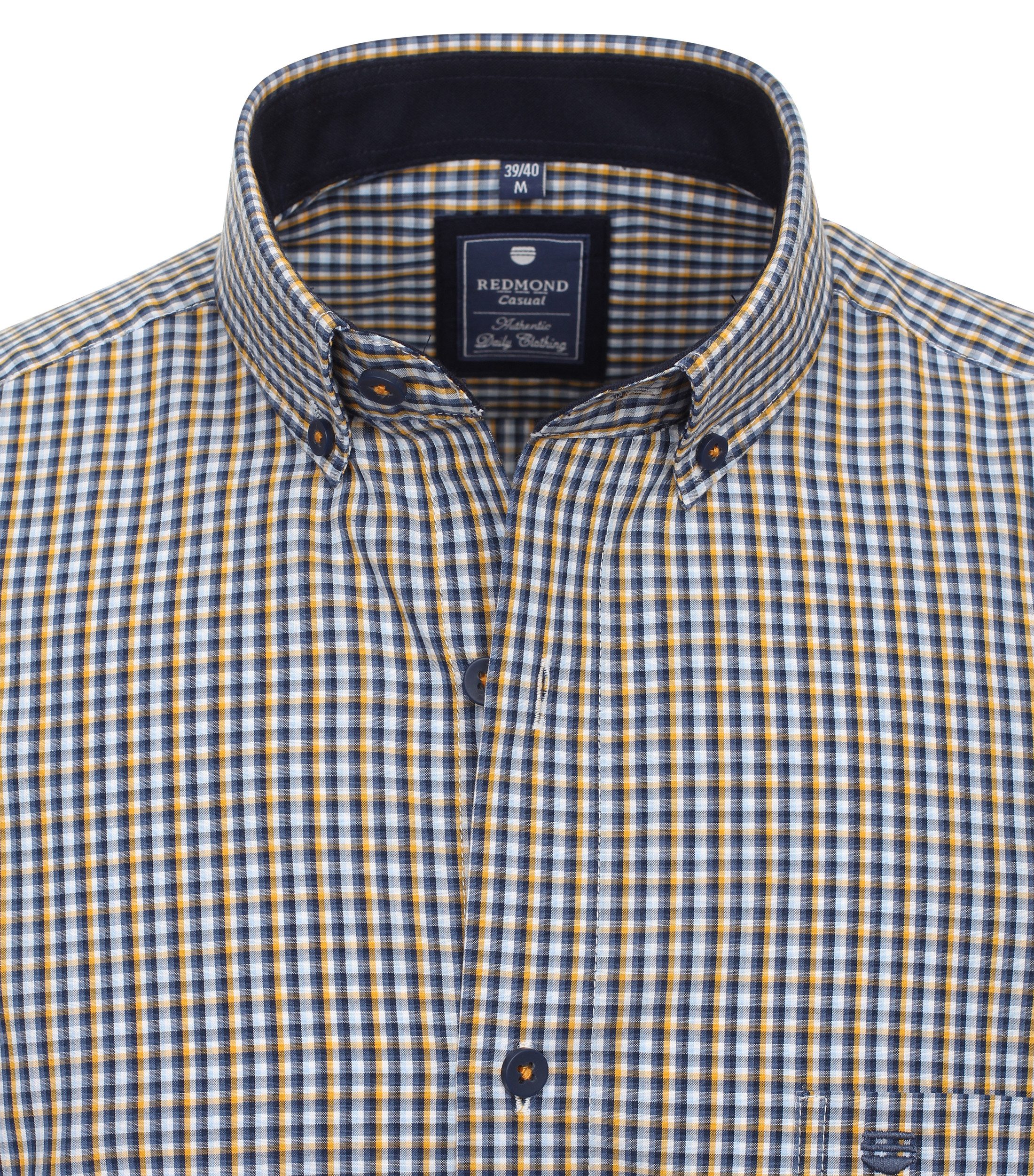 Redmond Langarmhemd kariert Comfort Fit