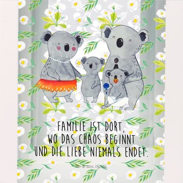 Mr. & Mrs. Panda Gartenleuchte Koala Familie - Transparent - Geschenk, XXL Laternen, Familienleben