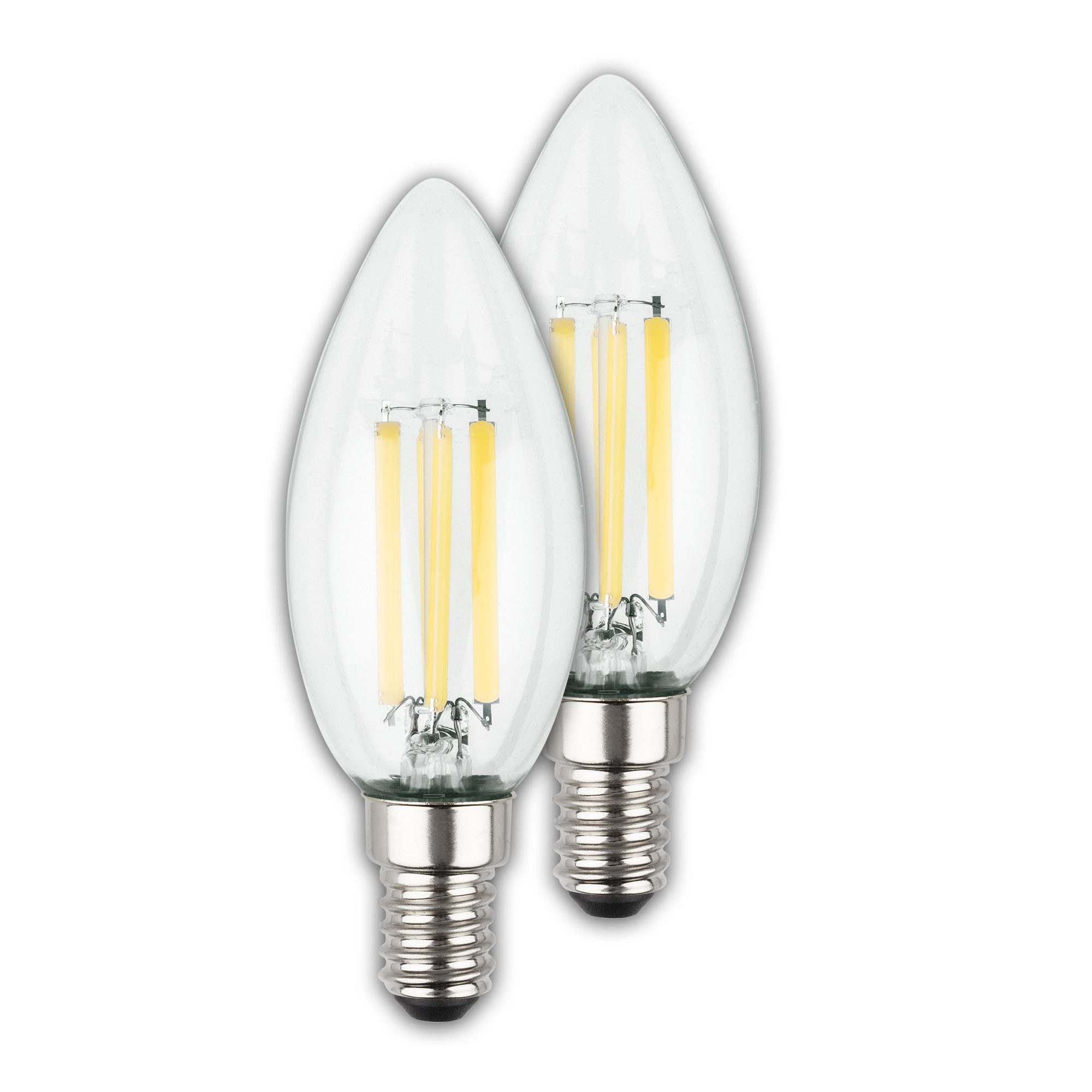 Briloner Leuchten LED-Leuchtmittel 2er Set EEK A Warmweißes Licht, GU10, E27, E14, ultra energieeffizient, versch. Formen und Größen