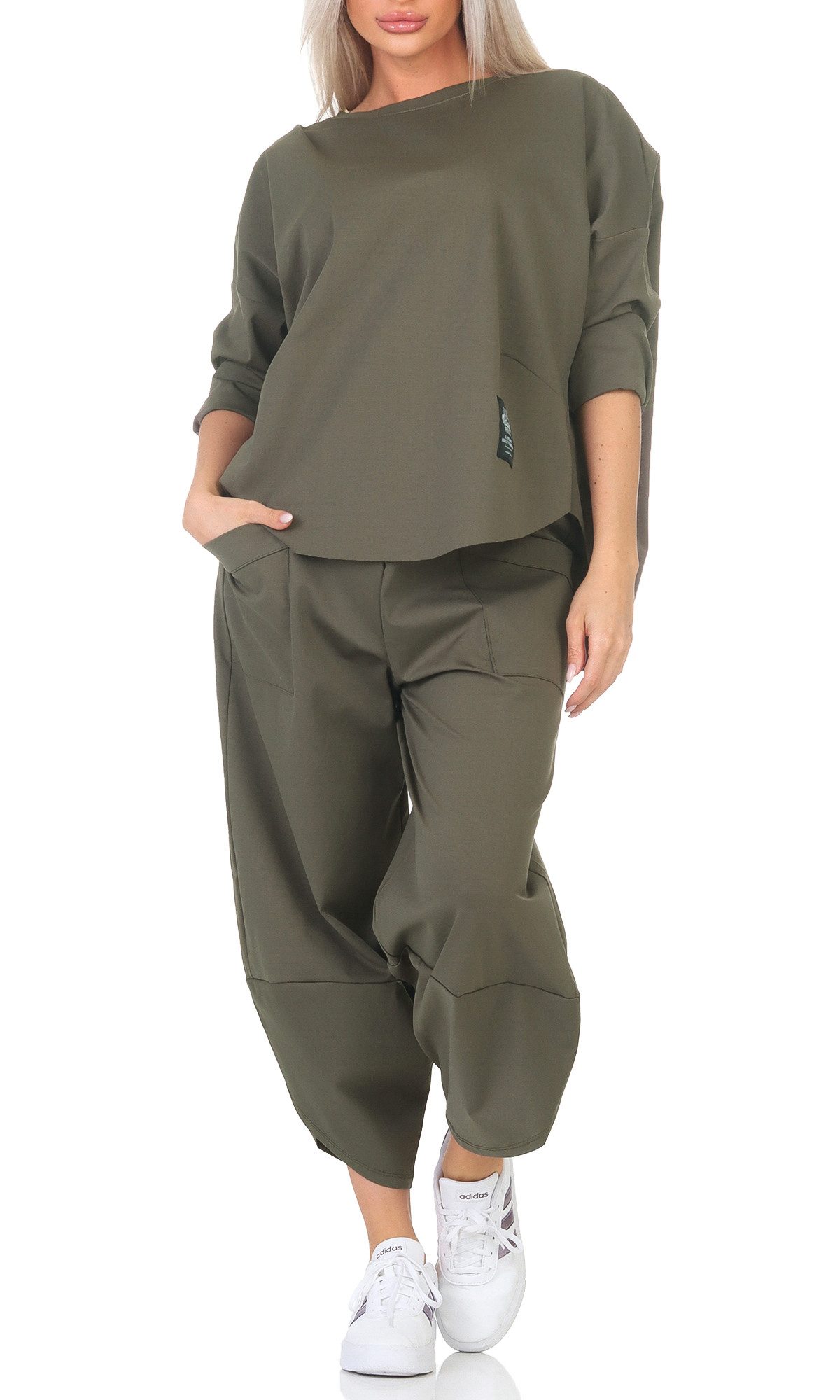 simaranda Jogginganzug Damen Jogginganzug 6171 36-42 Olive günstig online kaufen