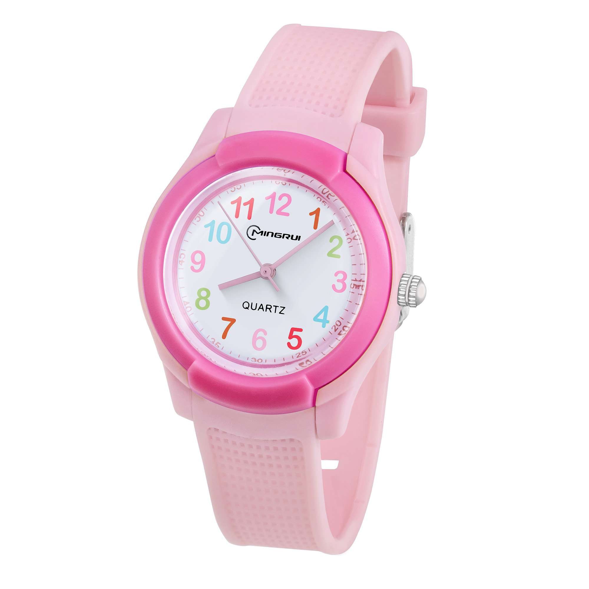 Quarzuhr Kinder Silikon Armbanduhr Gummi Uhr Bunte Mädchen Jungen Kinderuhr