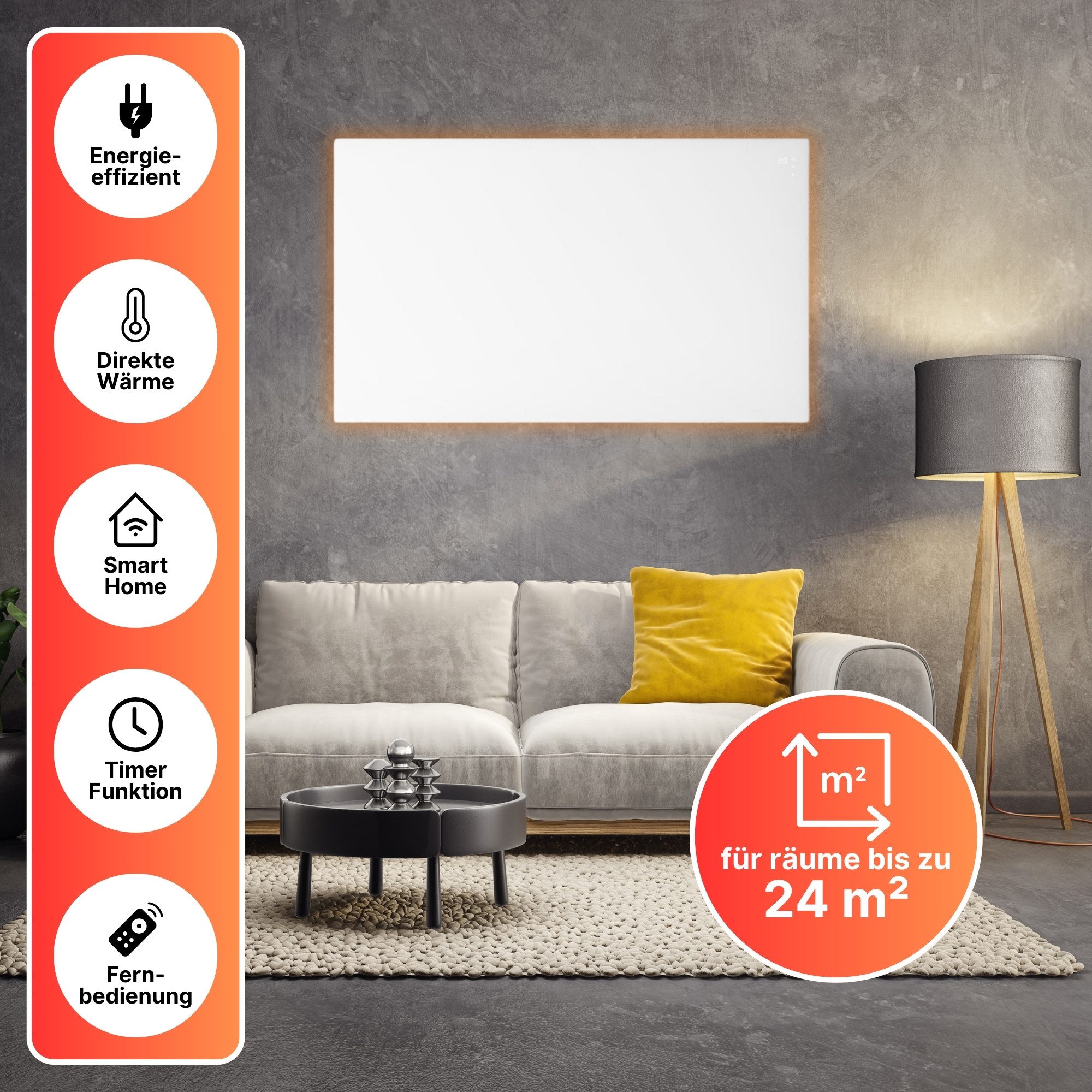 Sollero Infrarotheizung 450-600W Smart mit WLAN günstig online kaufen