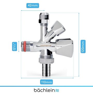 Bächlein Geräteventil Kombi-Eckventil, Chrom