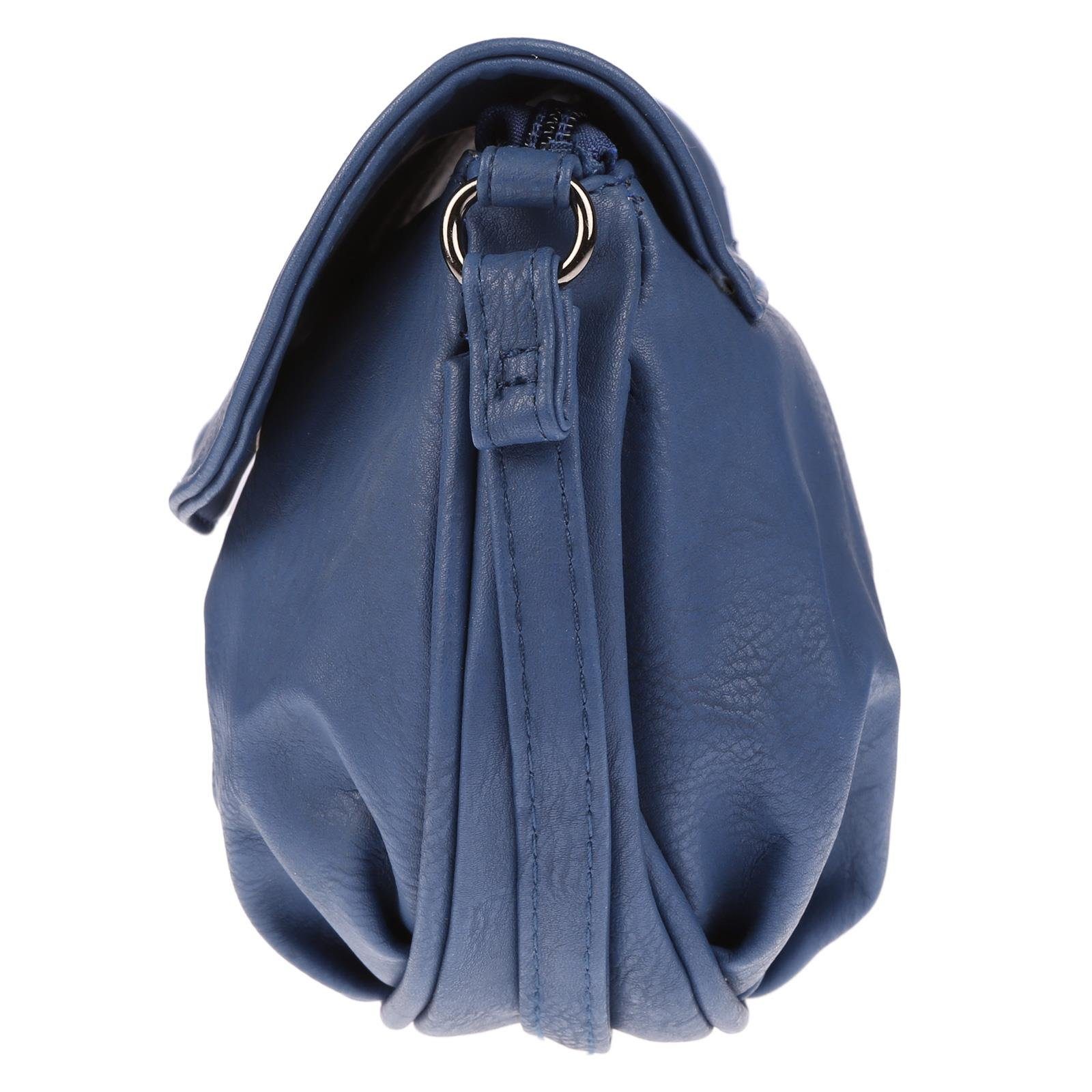 Christian Wippermann Umhängetasche Schultertasche Abendtasche Umhängetasche 19x15x6cm (einzeln), Überschlagtasche Kunstleder