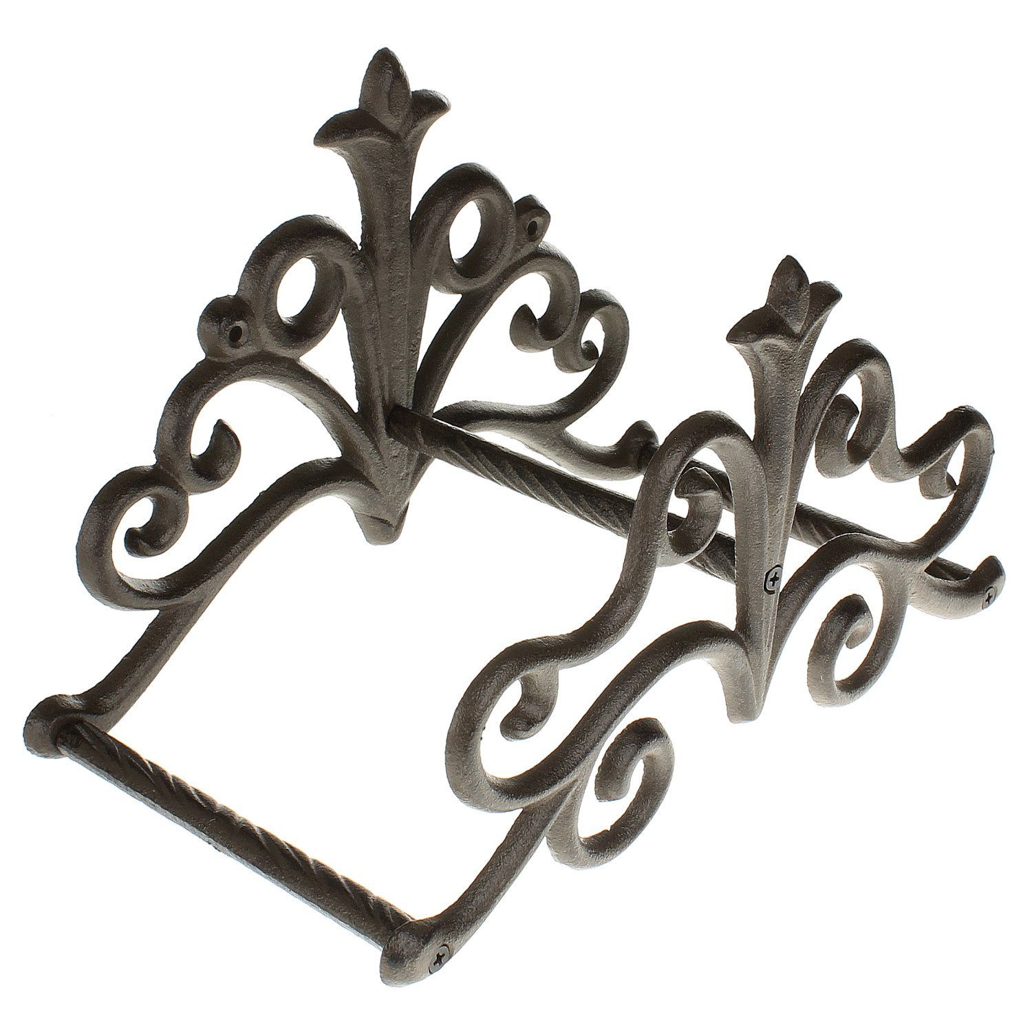 Macosa Home Schlauchhalterung Gartenschlauch-Halter Gusseisen Dunkelrost Schlauchhalter Wandhalter, (Gusseisen rost Schlauchhalter Wandhalter)