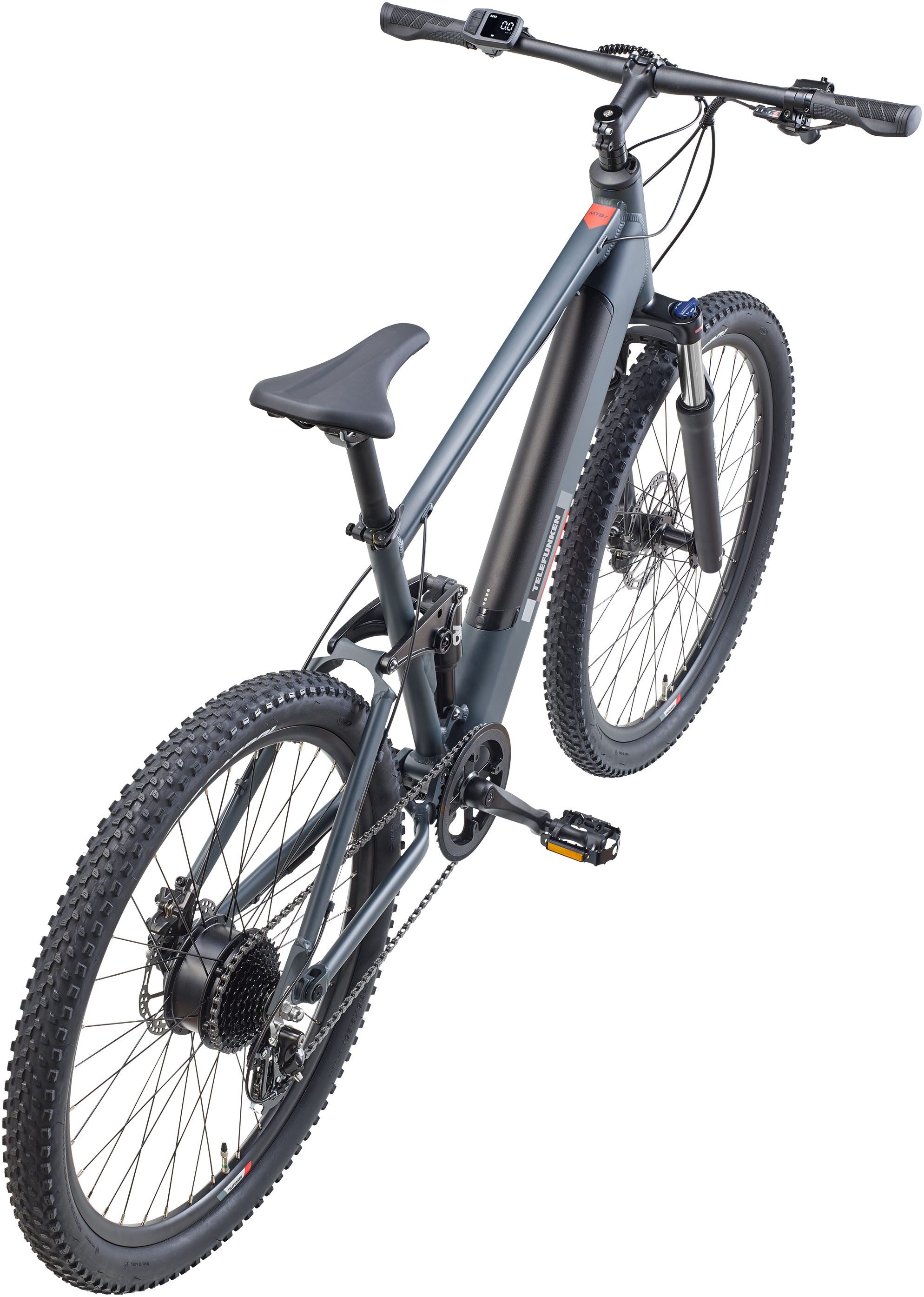 Telefunken E-Bike Mountainbike Aufsteiger M936, 8 Gang Shimano Altus Schaltwerk, Kettenschaltung, Heckmotor, 468 Wh, Pedelec, Elektrofahrrad, Damen, Herren, MTB, Fully