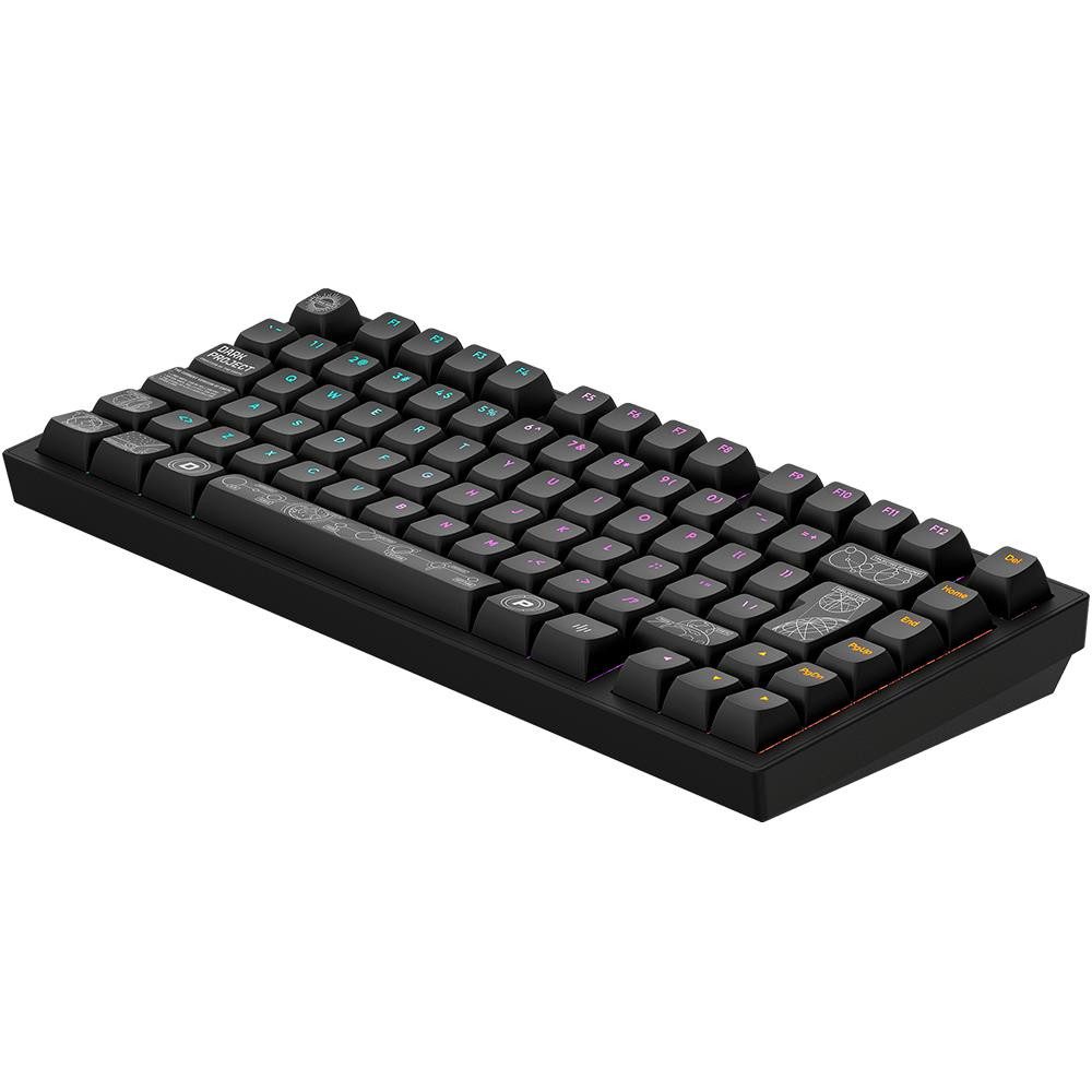 Dark Project Terra Nova Black Premium Mechanische Tastatur Aluminium Gaming-Tastatur (Mechanisch, Hot-Swap, Anti-Ghosting, RBG, mehrsprachig, kabellos) – Bild 3 von 5