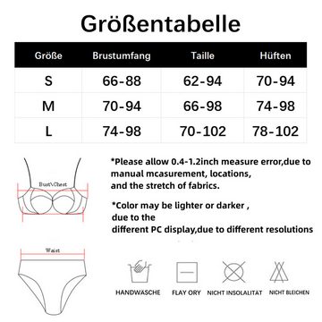 B.X Tankini Einfarbiger Badeanzug mit niedrigem Bund und Kordelzug für Damen Sommerliches 2-teiliges Badeanzug-Bikini-Set mit Spaghettiträgern