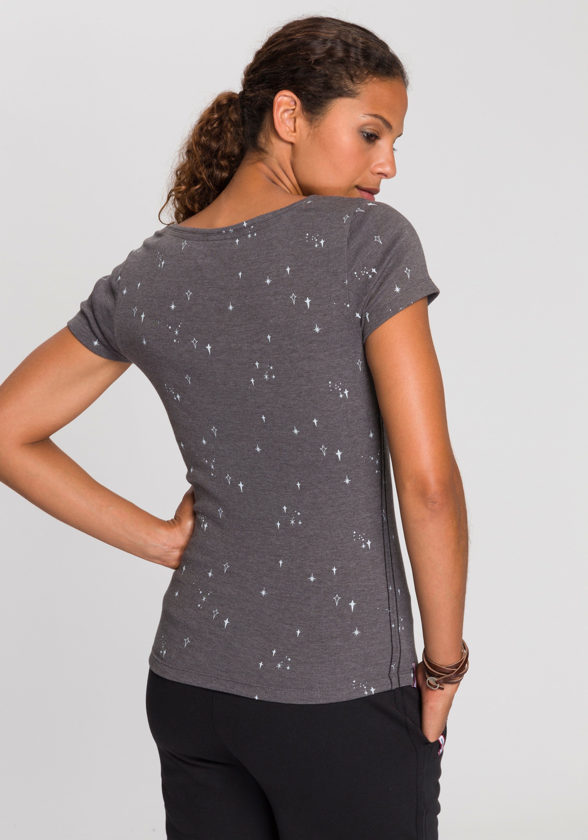 KangaROOS T-Shirt Kurzarm, sehr figurbetont, mit günstig online kaufen