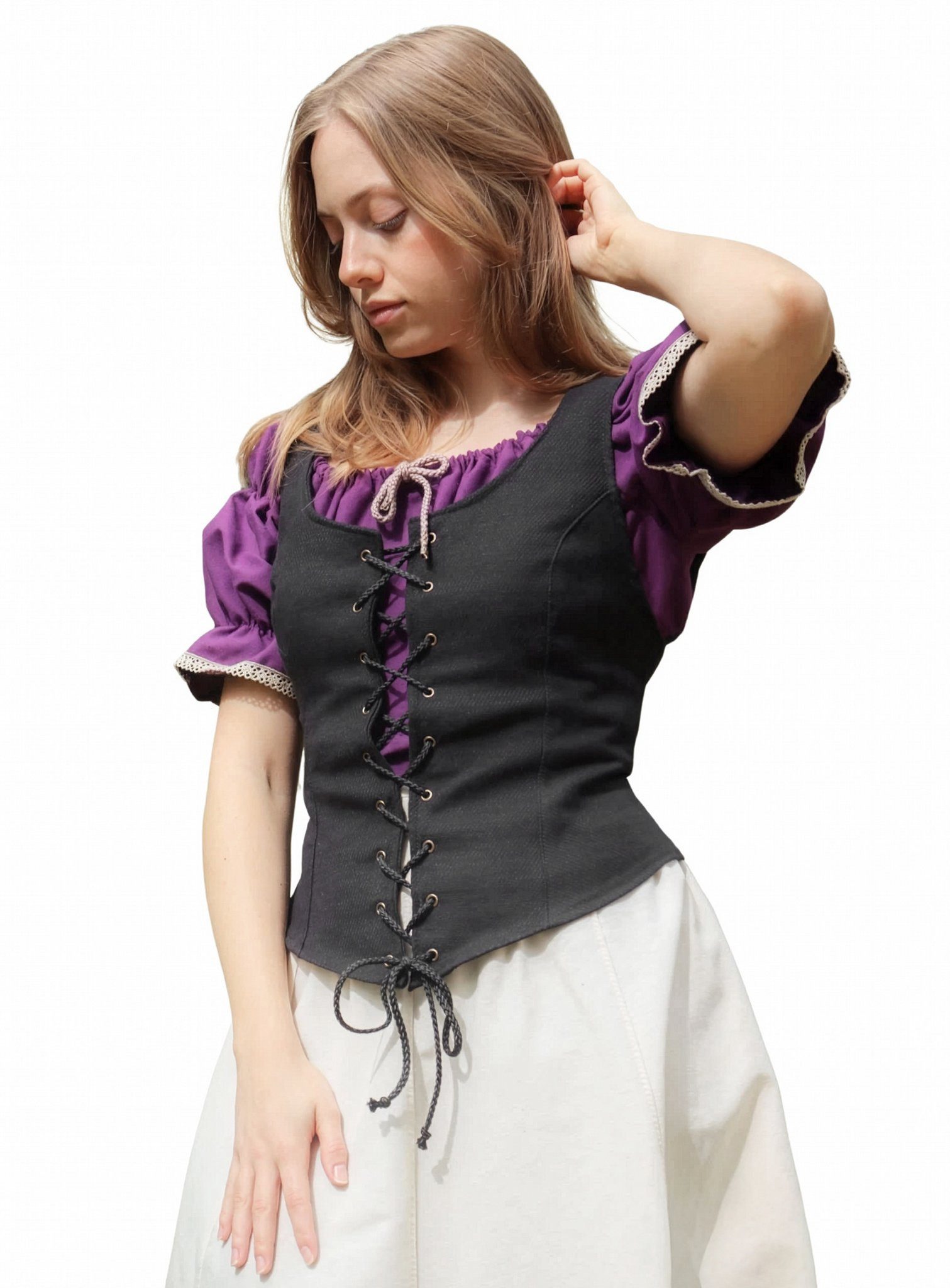 Metamorph Kostüm Renaissance Mieder - Emma, Ein schönes, schwarzes Mieder wie Emma ist die Basis für viele Larp-