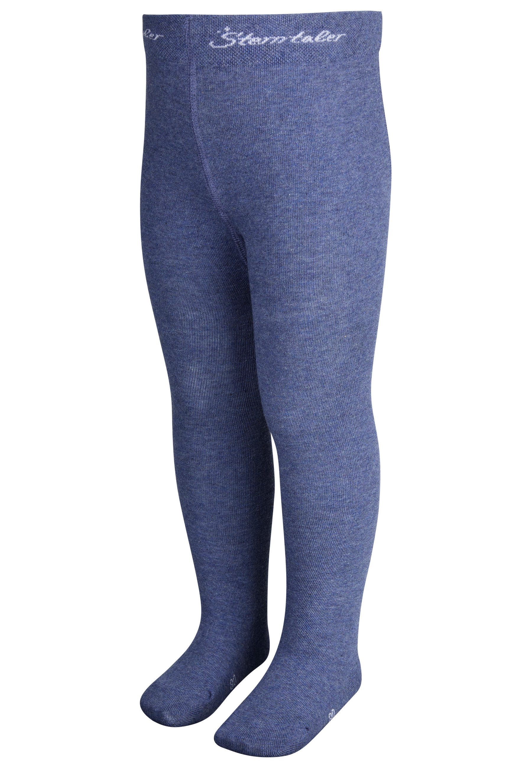 Sterntaler® Strumpfhose Strumpfhose uni (1 St) Krabbelstrumpfhose aus Baumwolle und Komfortbund
