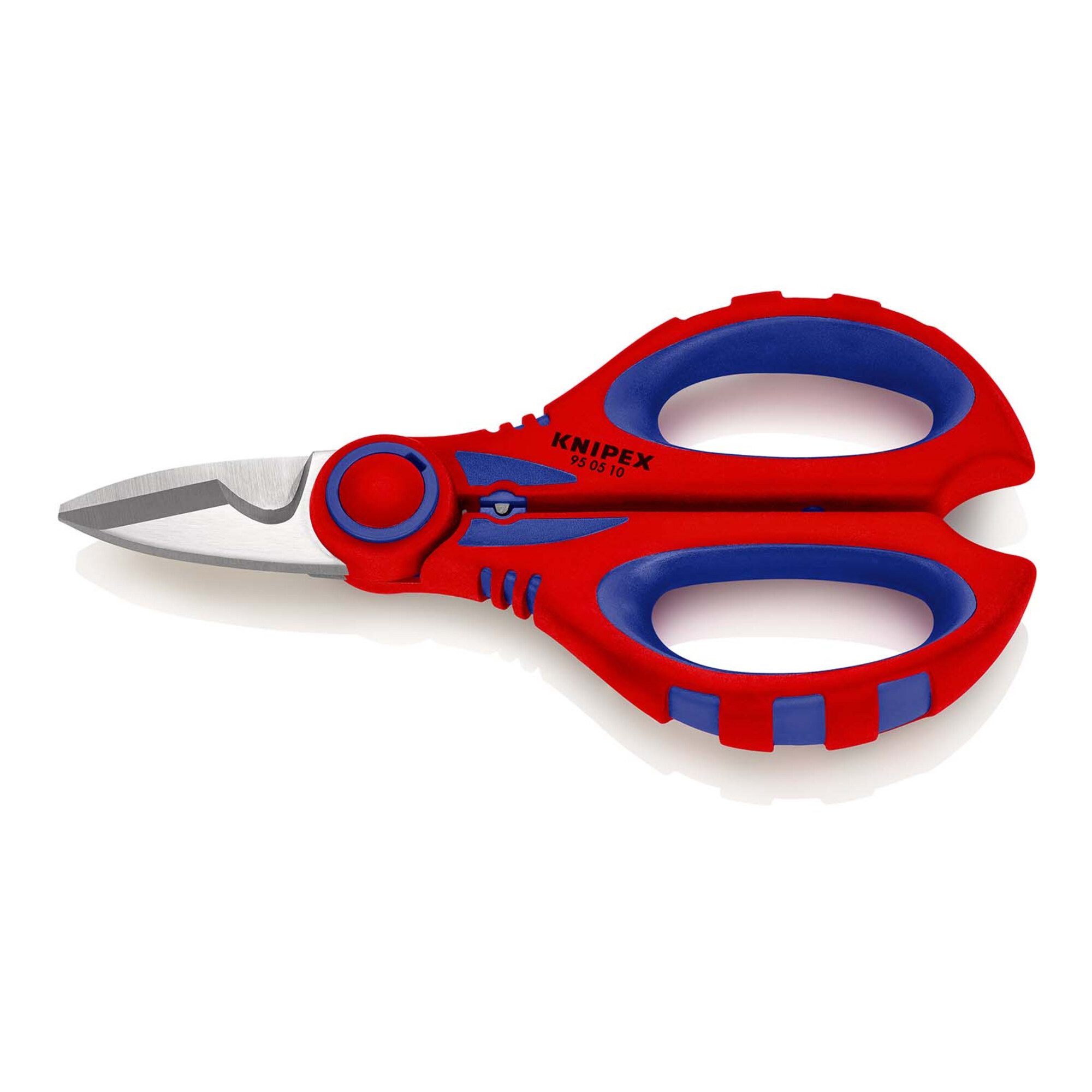 Knipex Kabelschere KNIPEX 95 05 10 SB Elektrikerscheren mit Mehrkomponenten-Hüllen