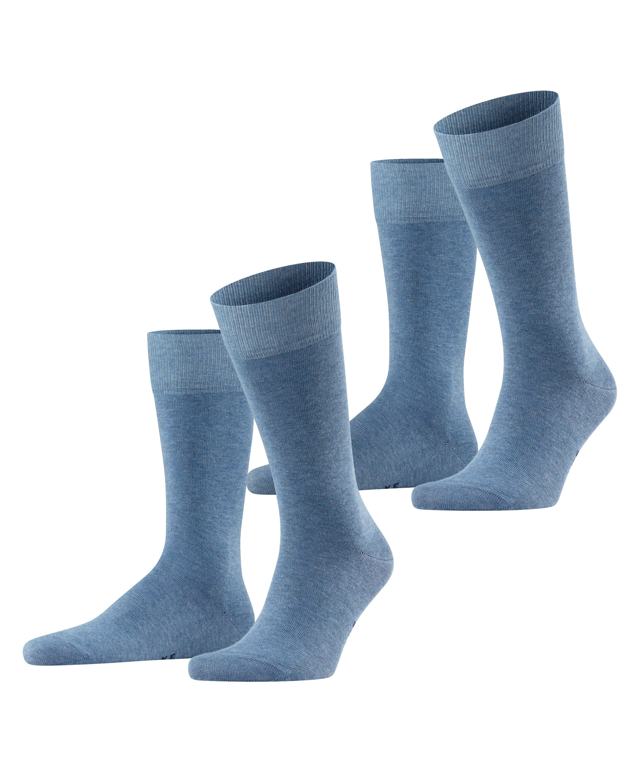 FALKE Socken Happy 2-Pack (2-Paar) light denim (6660)