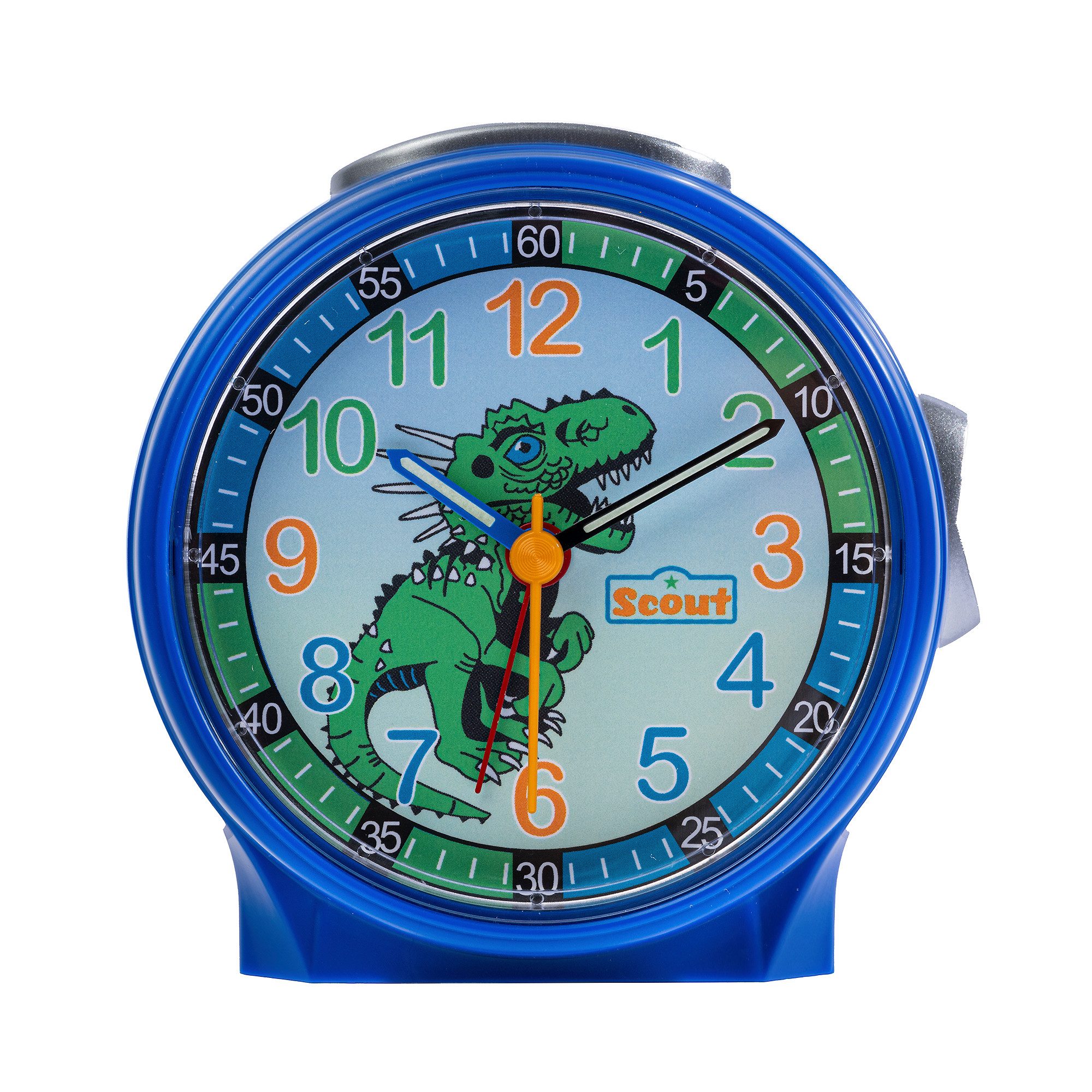 Scout Kinderwecker Friends Quarzwecker, Lernwecker,Geschenkidee, Kinderzimmer, Schulanfang, Dino