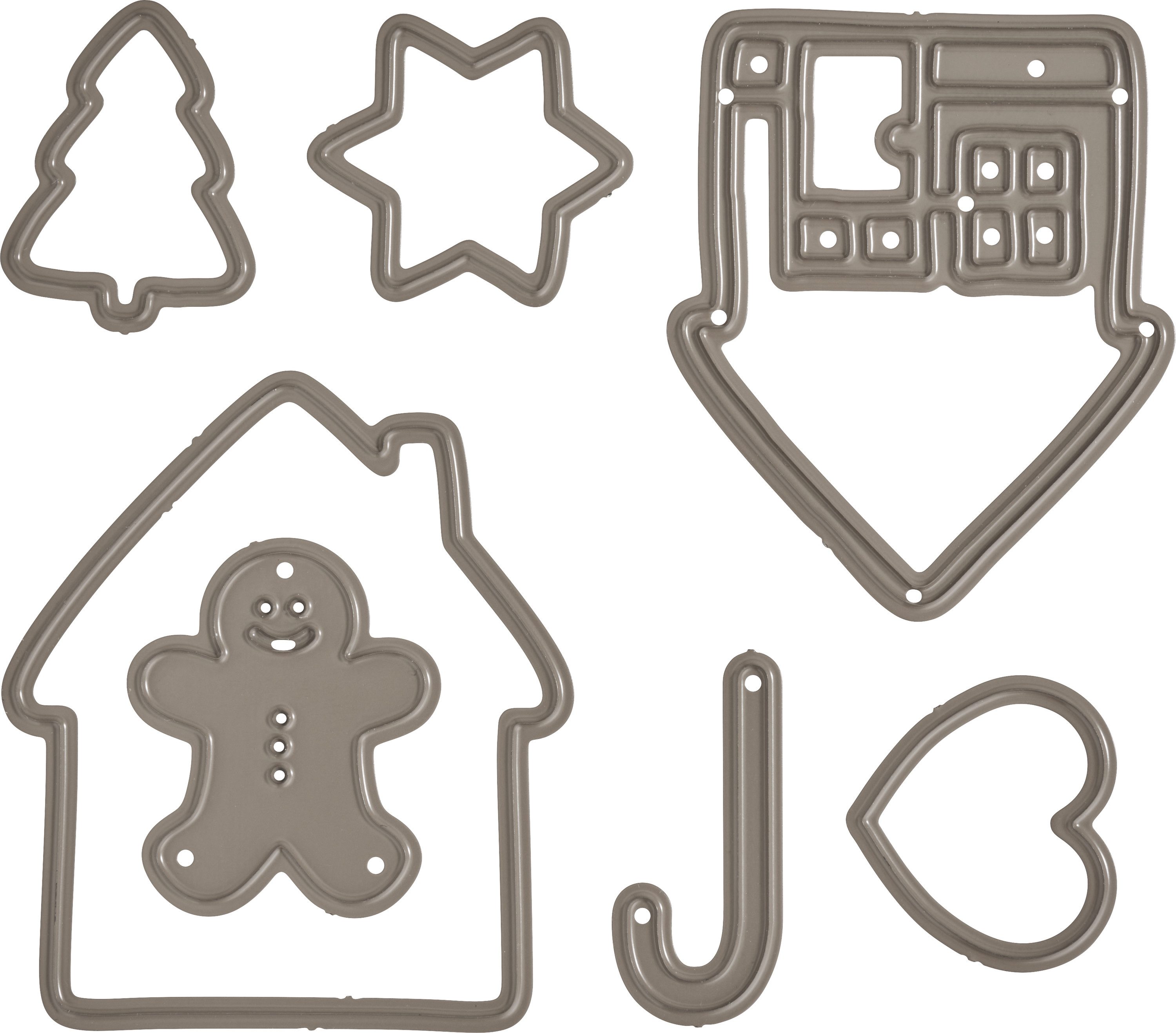 Artemio Motivschablone Stanzschablone Christmas Bakery, 8 Teile