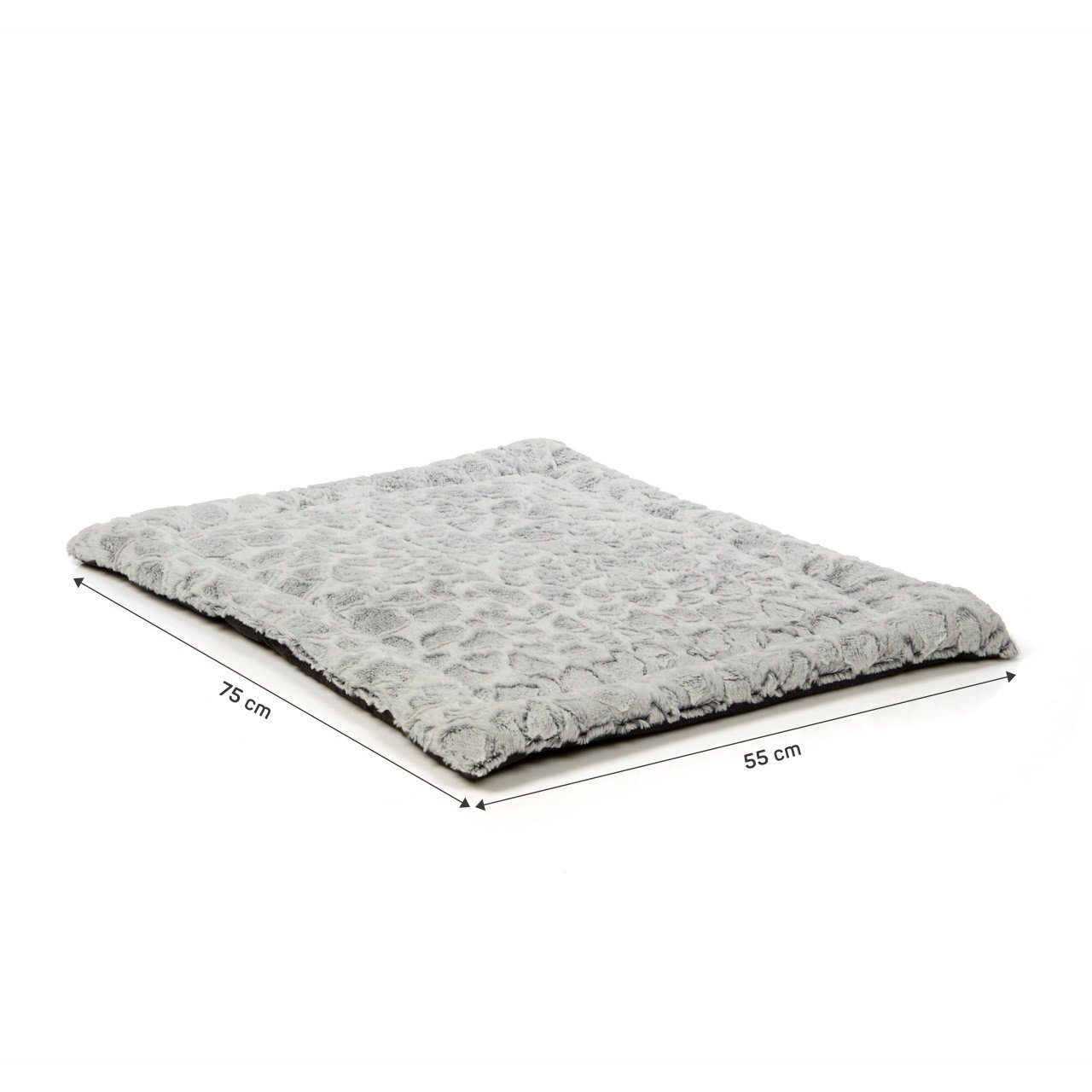 Wallace & Jones Tierdecke Hunde Plüsch-Liegedecke Snow, ca. 75 x 55 x 5 cm, günstig online kaufen